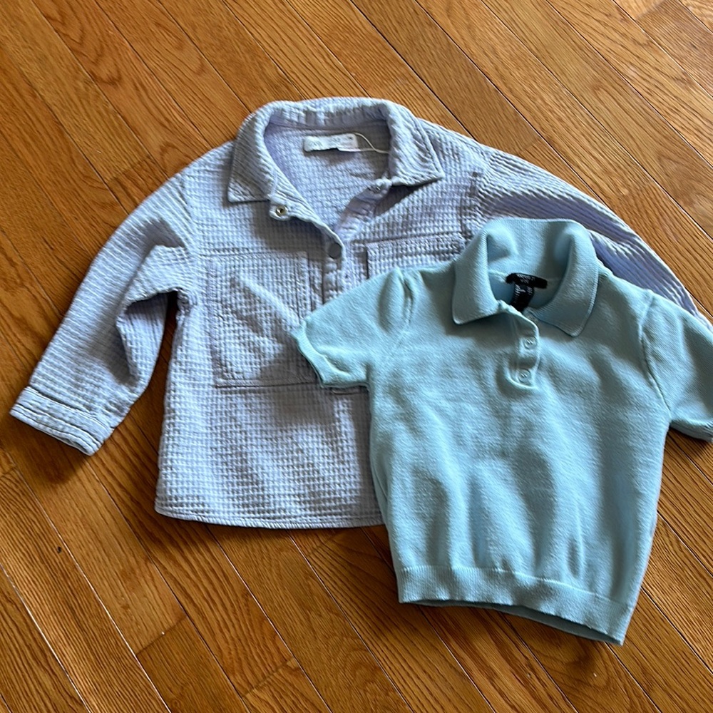 Zara Forever 21 combo. Zara long sleeve lilic size 4-5. For ever21 short sleeve